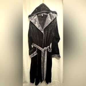 Alexander Del Rossa- Oversized Hooded Gray with Black Trim Size 2X-3X